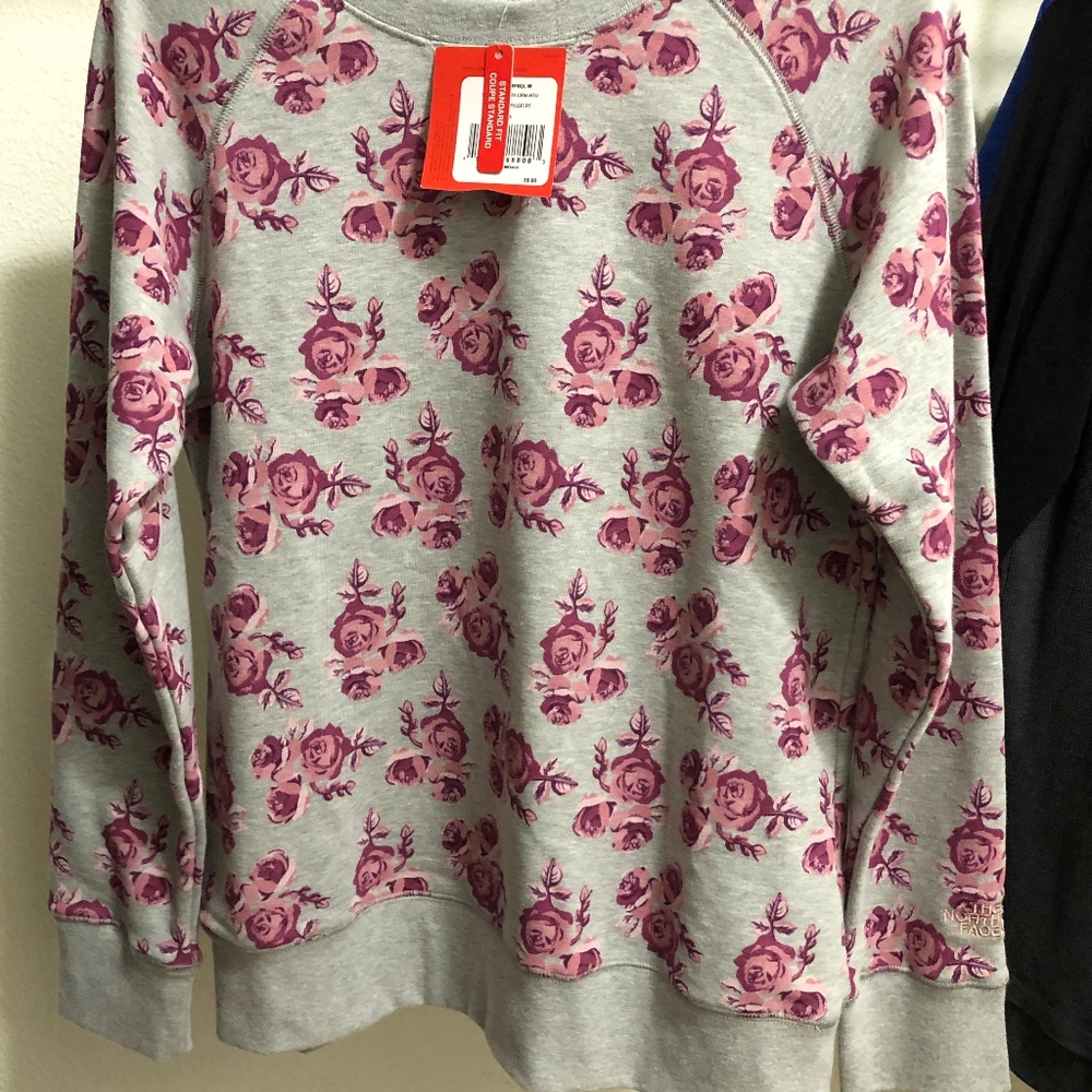 The North Face floral sweatshirt - NWT